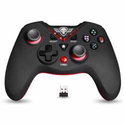 MANETTE XGP SANS FIL- PS3- PC- LED-RECEPTEUR NANO USB -NOIR ET ROUGE