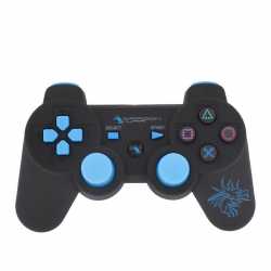 MANETTE PS3 DRAGON SHOCK MANETTE SANS FILBLUETOOTH NOIRE/BLUE