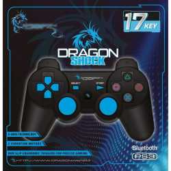 MANETTE PS3 DRAGON SHOCK MANETTE SANS FILBLUETOOTH NOIRE/BLUE