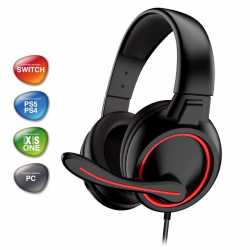 CASQUE AVEC MICRO GTA 210- LED ROUGE - PS4/PS5/XBOXONE/SERIESX/SWITCH PRO-XH5