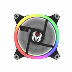 VENTILATEUR BOITIER M.RED VAR-12A VENTILATEUR RAINBOW ARGB DOUBLE RING 12CM