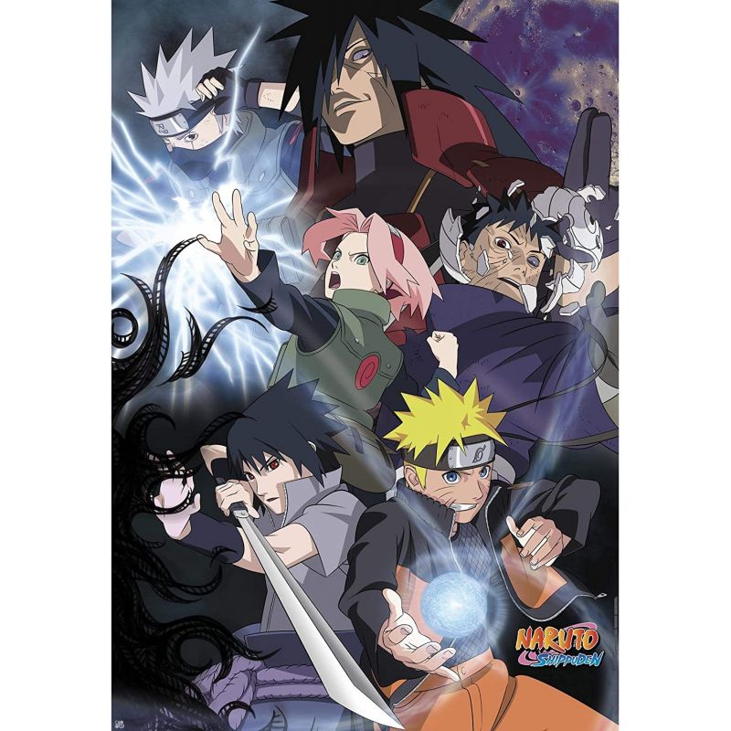 POSTER NARUTO SHIPPUDEN - GROUPE GUERRE NINJA ROULE FILM (91.5X61)
