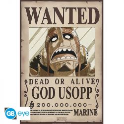 POSTER ONE PIECE - WANTED USOPP NEW ROULE FILME (52X35)