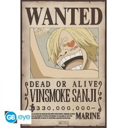 POSTER ONE PIECE - WANTED SANJI NEW 2 - (52X35)