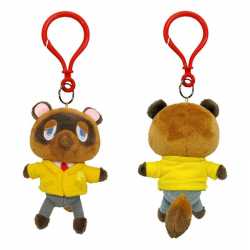 MINI PELUCHE MOUSQUETON - ANIMAL CROSSING - TOM NOOK MASCOTTE - 9 CM