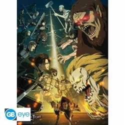 CHIBI POSTER SET X2 - ATTACK ON TITAN - SET 2 (52 X 38 CM)