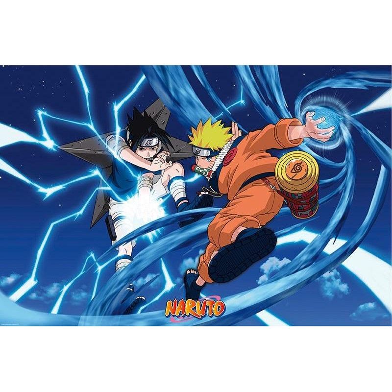 POSTER NARUTO - NARUTO & SASUKE - (91.5 X 61)