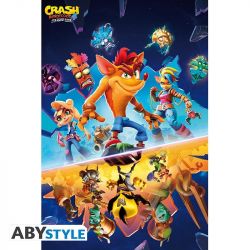 POSTER CRASH BANDICOOT - ITS ABOUT TIME - (91.5 X 61)