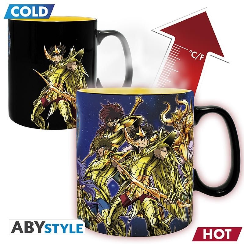 MUG HEAT CHANGE - 460 ML - SAINT SEIYA - CHEVALIERS D OR