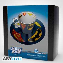 TASSE A CAFE MIROIR ET SOUCOUPE - DC COMICS - LOGO