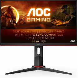 ECRAN GAMING AOC 24 POUCES 24G2U/BK - 144HZ/ FREESYNC