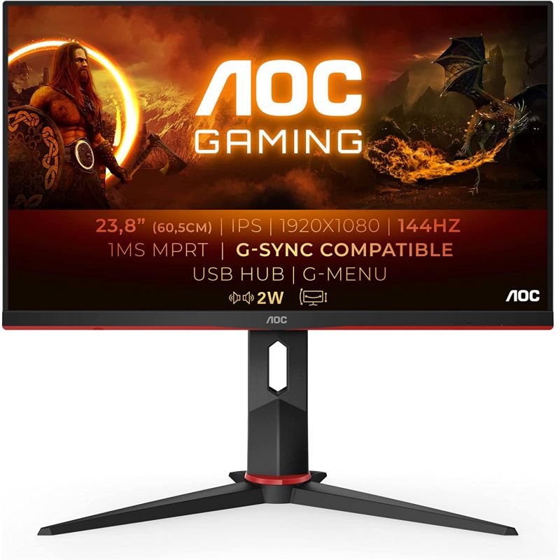 ECRAN GAMING AOC 24 POUCES 24G2U/BK - 144HZ/ FREESYNC ECRAN GAMING AOC 24 POUCES 24G2U/BK - 144HZ/ FREESYNC
