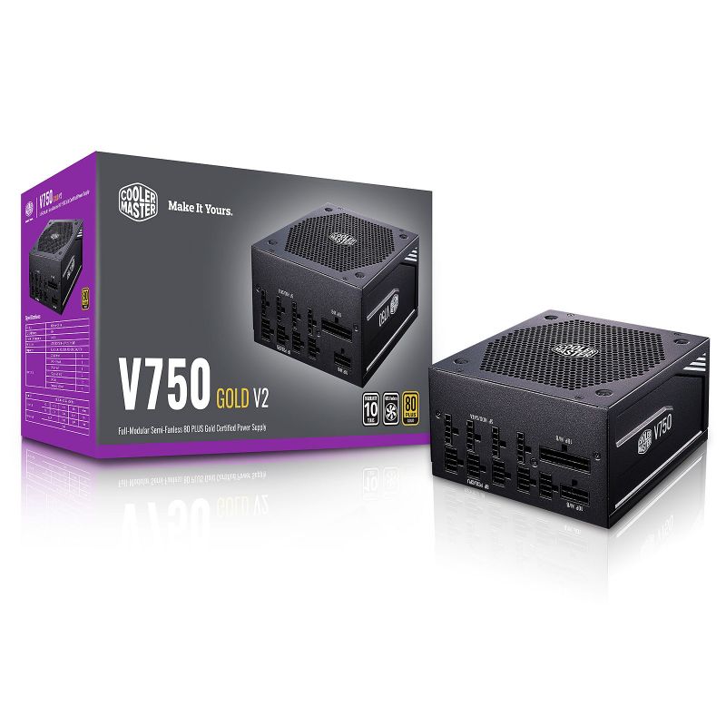 ALIM 750W COOLER MASTER V750 GOLD V2 80PLUS GOLD - 100% MODULAIRE