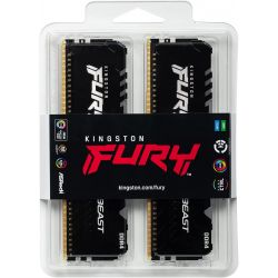 DDR4 3600 MHZ KINGSTON FURY BEAST RGB 32 GO (2 X 16 GO)CL18