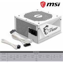 ALIMENTATION MSI MPG A750GF WHITE - 750W / GOLD