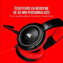 CASQUE CORSAIR HS35 STEREO ROUGE