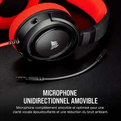 CASQUE CORSAIR HS35 STEREO ROUGE