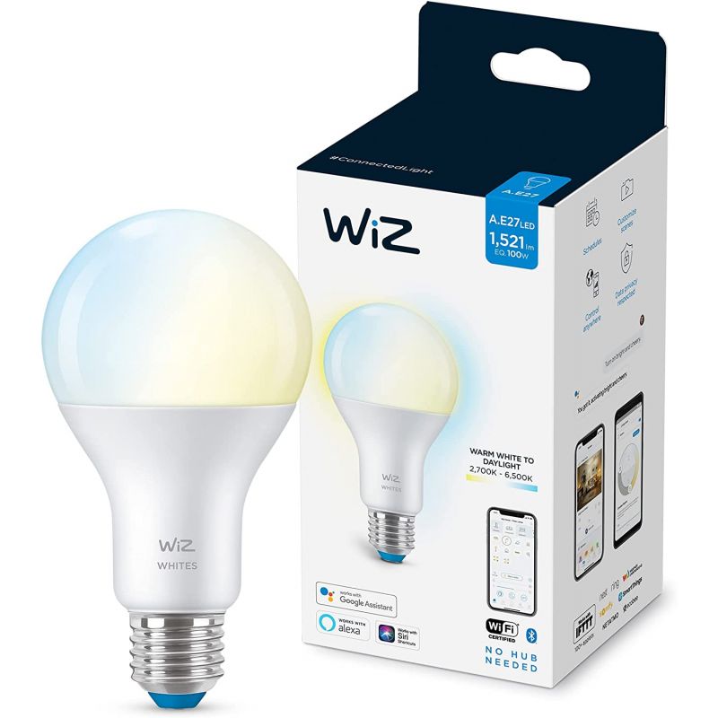 AMPOULE CONNECTE WIZ - A67 BULB E27 BLANC VARIABLE 100W