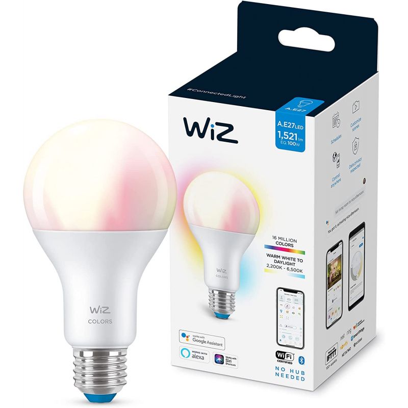 AMPOULE CONNECTE WIZ -A67 BULB E27 COULEUR ET BLANC VARIABLE 100W