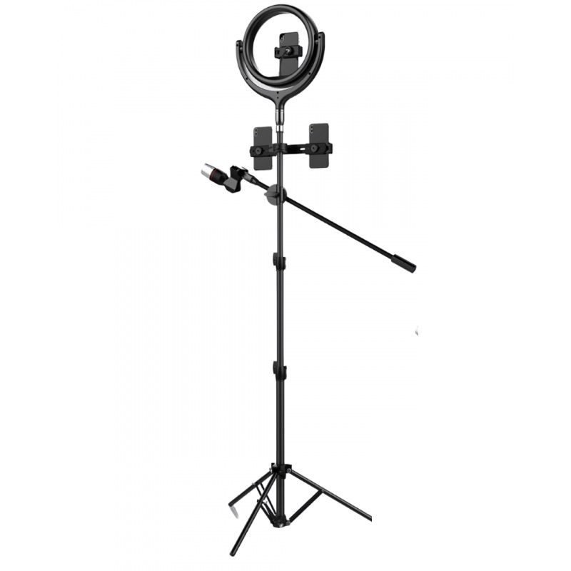 DEVIA TRIPOD RING LIGHT LD 12 POUCES - HAUTEUR 1,70 M - NOIR