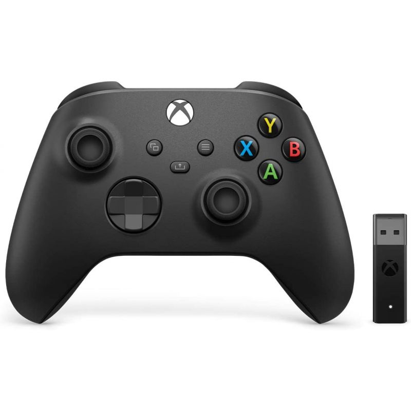 MANETTE XBOX SERIES X CARBON BLACK + ADAPTATEUR BLUETOOTH PC