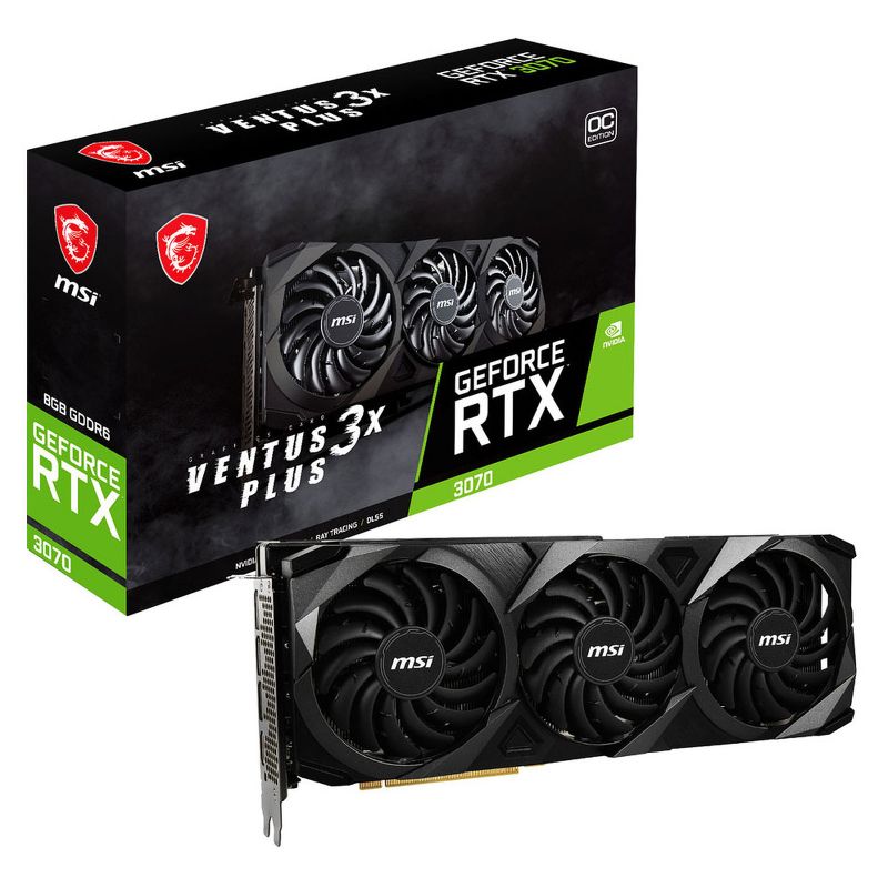 CARTE GRAPHIQUE MSI GEFORCE RTX 3070 VENTUS 3X PLUS 8G OC LHR CARTE GRAPHIQUE MSI GEFORCE RTX 3070 VENTUS 3X PLUS 8G OC LHR