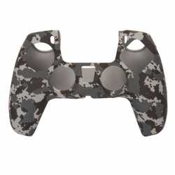 SILICONE SKIN + GRIPS CAMO DIGITAL BLACK POUR MANETTE PS5