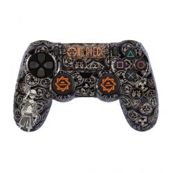 COQUE ONE PIECE-+ GRIPS POUR MANETTE PS4 - LUFFY