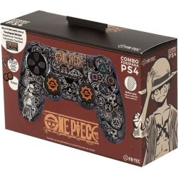 COQUE ONE PIECE-+ GRIPS POUR MANETTE PS4 - LUFFY