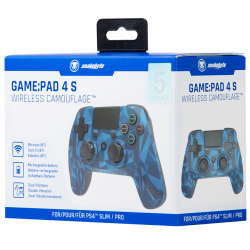 MANETTE SANS FIL GP4S - PS4 - SNAKEBYTE BLEU CAMO