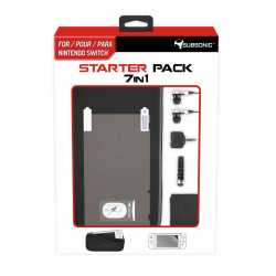 KIT 7 EN 1 POUR SWITCH : SACOCHE, RCOUTEURS, FILM DE PROTECTION, MINI STYLET, ETC