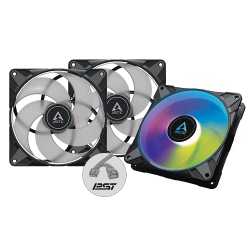 VENTILATEUR BOITIER ARCTIC P14 PWM PST A-RGB - 0DB - PACK DE 3 NOIR