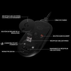 SOURIS GAMING LOGITECH - G PRO WIRELESS GAMING