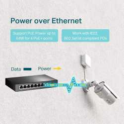 SWITCH TP-LINK 8 PORTS 10/100/1000MBPS TL-SG1008P (4 POE)