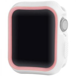 APPLEWATCH 40 MM - ETUI DE PROTECTION DAZZLE - WHITE - PINK