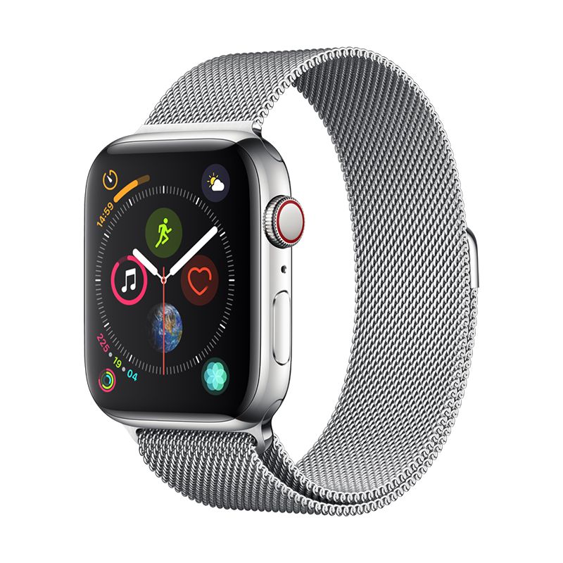 APPLEWATCH 44 MM - BRACELET BOUCLE MILANAISE - SILVER