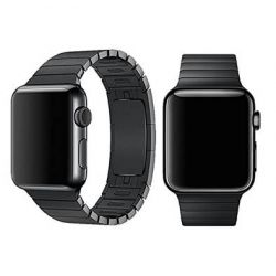 APPLEWATCH 40 MM - BRACELET A MAILLONS SERIE ELEGANCE - SPACE BLACK