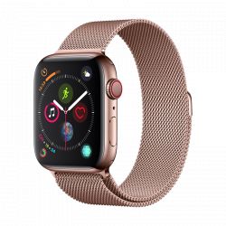 APPLEWATCH 44 MM - BRACELET BOUCLE MILANAISE - ROSE GOLD