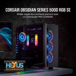 BOITIER CORSAIR OBSIDIAN 500D RGB SE PREMIUM NOIR