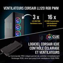 BOITIER CORSAIR OBSIDIAN 500D RGB SE PREMIUM NOIR