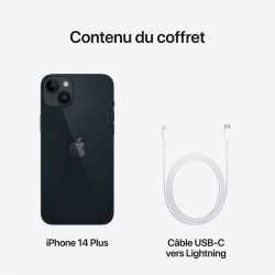 APPLE IPHONE 14 PLUS 256GB 6.7 POUCES MIDNIGHT