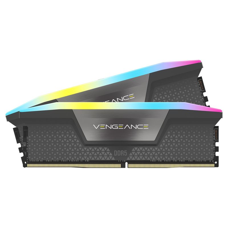 DDR 5 CORSAIR VENGEANCE RGB 32 GO (2 X 16 GO) 5200 MHZ CL40 - NOIR