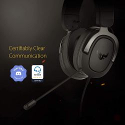 CASQUE ASUS TUF GAMING H3 SILVER (COMPATIBLE PC / PS5 / PS4 / XBOX 360 SERIES X / SWITCH)
