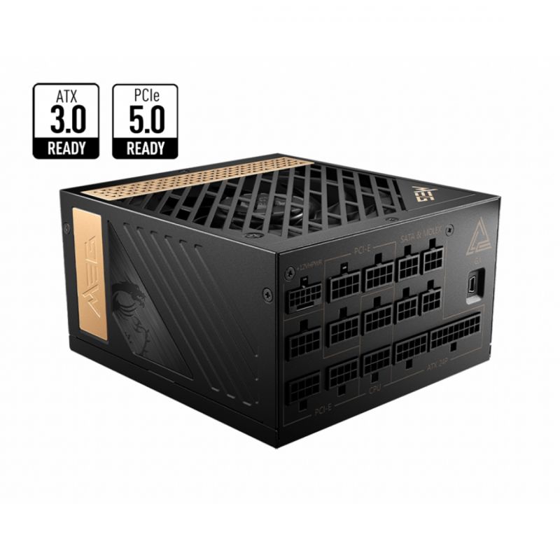 ALIMENTATION 100% MODULAIREMSI MEG AI1300P PCIE5 - ATX 3 -1300W