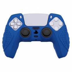 COQUE SILICONE MANETTE - BLEU PS5