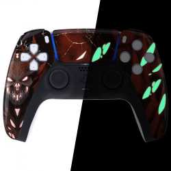 COQUE AVANT MANETTE PS5 BRILLANTE + PAD - ZOMBIE PS5