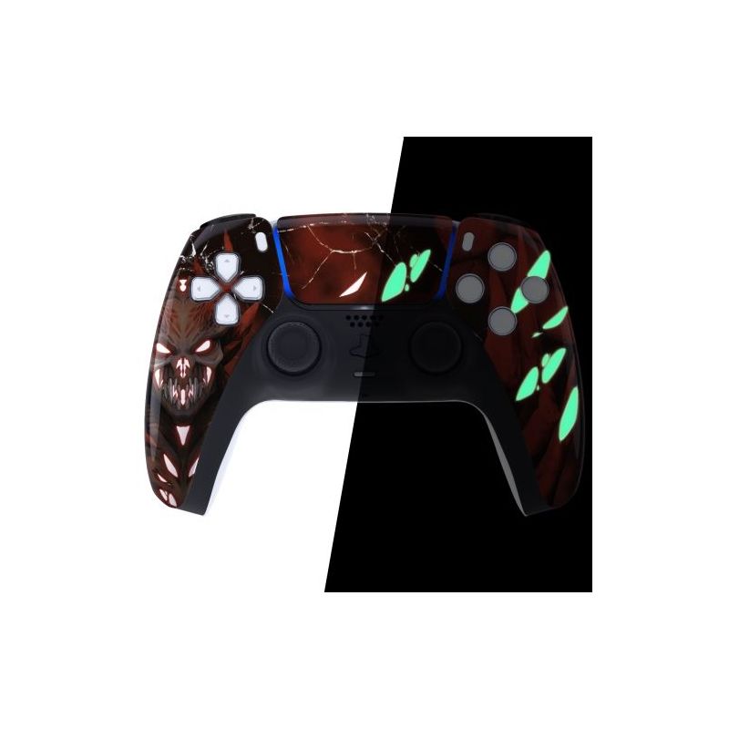 COQUE AVANT MANETTE PS5 BRILLANTE + PAD - ZOMBIE PS5