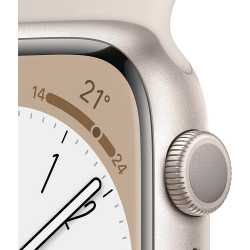 APPLE WATCH SERIE 8 45MM BOITIER ALUMINIUM BEIGE + BRACELET BEIGE