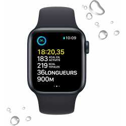 APPLE WATCH SE 2022BOITIER ALUMINIUM MINUIT 40MM AVEC BRACELET SPORT MINUIT