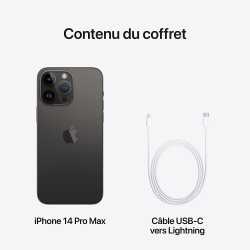 APPLE IPHONE 14 PRO MAX 128GB 6.7 POUCES SPACE BLACK